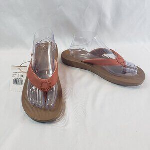 New Women Sanuk Cosmic Yoga Mat Flip Flop Sandal 1127391 Baked Clay Size 9